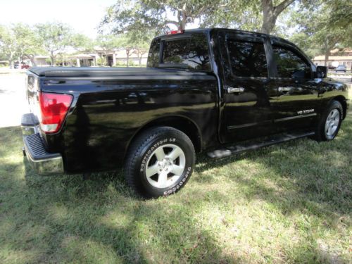 2005 NISSAN TITAN CREW CAB SE V-8 FULLY LOADED FLORIDA BLACK BEAUTY LOW MILES, image 3