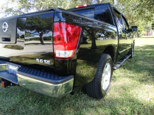 2005 NISSAN TITAN CREW CAB SE V-8 FULLY LOADED FLORIDA BLACK BEAUTY LOW MILES, image 10