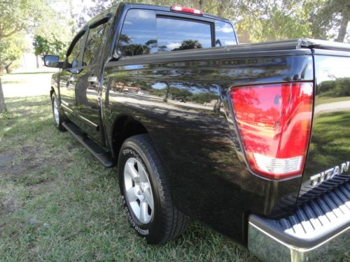 2005 NISSAN TITAN CREW CAB SE V-8 FULLY LOADED FLORIDA BLACK BEAUTY LOW MILES, image 12