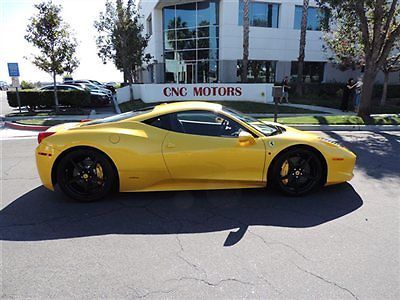 2012 ferrari $320k msrp 458 italia giallo triplo strato racing seats $90k option