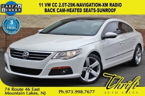 11 vw cc 2.0t-29k-navigation-xm radio-back cam-heated seats-sunroof