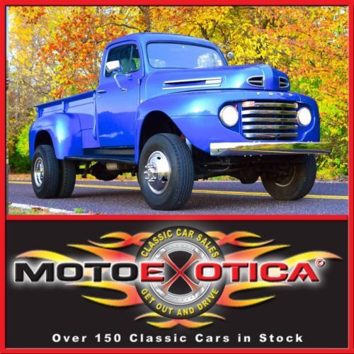 1949 ford f3 dually-351 ci-5 speed - power steering &amp; brakes- 1,026 miles- lqqk