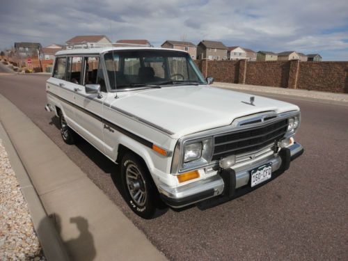 1989 jeep grand wagoneer wood grain delete special order