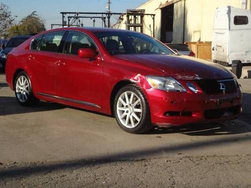 2006 lexus gs300 damaged salvage runs! luxurious sedan good airbags
