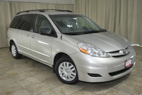 2008 toyota sienna le 8 passenger minivan fwd auto v6 dvd player clean carfax