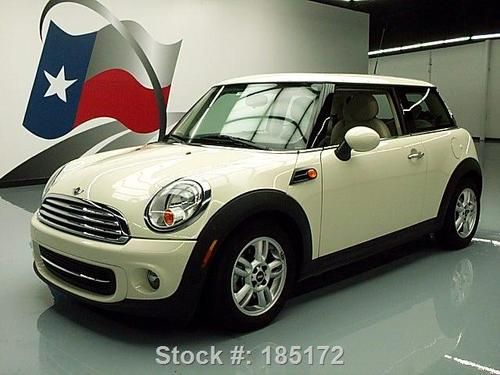 2012 mini cooper 6speed pano sunroof heated leather 24k texas direct auto