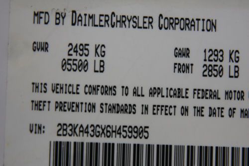 2006 DODGE CHARGER 3.5L V6 (DECOMMISSIONED POLICE VEHICLE), image 17