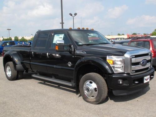 Platinum 4x4 crew cab 6.7l power stroke diesel black leather chrome tow