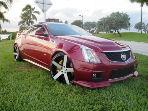 2012 cadillac cts v coupe 2-door 6.2l no reserve