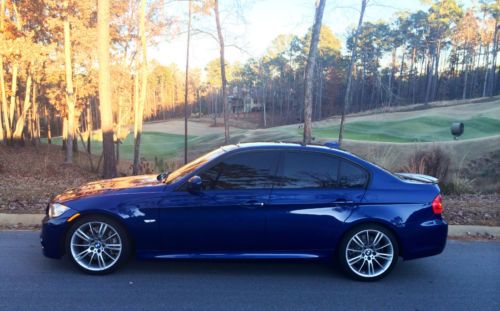 2010 bmw 335i lemans blue m-sport 6-speed cpo nav premium cold weather $8k mods