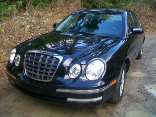 No reserve 2004 kia amanti sedan 3.5l low miles 87,000 black on black leather