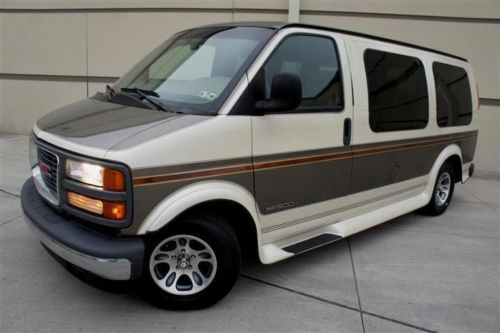 Gmc savana legacy lowtop conversion van low miles tv/dvd american racing wheels!