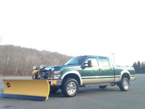 Lariat crew cab 4x4 navigation   fisher snow plow powerstroke diesel  no reserve