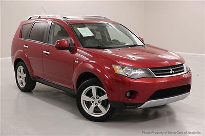 7-days *no reserve* &#039;08 outlander xls limited leather xenon 3rd row roof tow pkg
