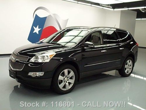 2009 chevy traverse ltz sunroof leather nav dvd 42k mi texas direct auto