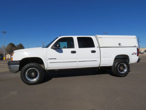 2005 chevrolet silverado 2500 crew cab lt 4x4 work loaded topper 6.0 gas lthr v8