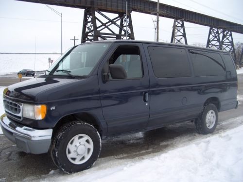 1998 ford e350 super duty 15 passenger van v10 automatic new tires runs great!!