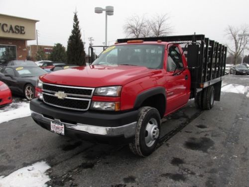 2006 chevrolet silverado 3500 flat bed stake bed 18k miles great shape
