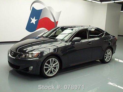 2008 lexus is250 auto sunroof leather 18&#034; wheels 72k mi texas direct auto