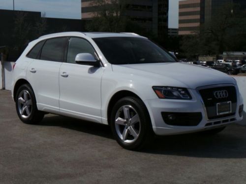 2011 audi q5 2.0t premium plus quattro white black 22k miles awd panoramic roof