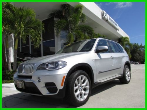13 certified titanium silver xdrive-35i 3l i6 x-5 awd suv *panorama roof *fl
