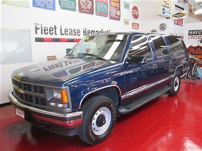 No reserve 1997 chevrolet suburban 1500 4x4, low miles, 1 corp. owner