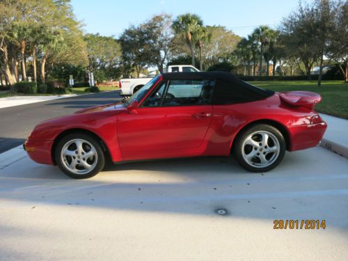 1995 porsche 911 993 convertible 6 speed manual transmission