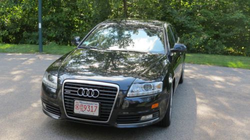 2009 audi a6 quattro prestige awd, black and tan leather, nav, etc.