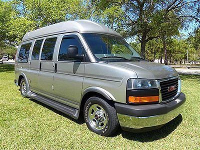 Florida gmc luxury hi top conversion van private limo style leather tv dvd more