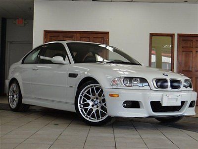 2004 bmw m3 coupe 6 speed manual only 76k miles white/black cold pkg prem pkg