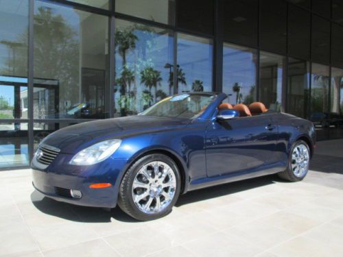 04 blue automatic 4.3l v8 leather navigation miles:68k convertible