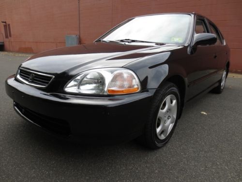 1998 honda civic ex! no reserve! automatic! gas saver! free carfax! sunroof!