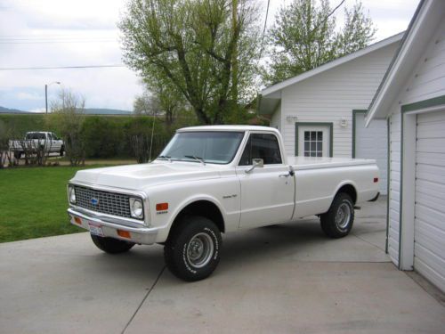 1972 chevy 1/2 ton pickup 4x4 frame off restoration complete rebuild 350 eng.