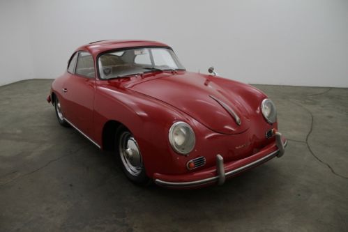 1956 porsche 356a v sunroof coupe, polyantha red, rebuilt engine in 2010