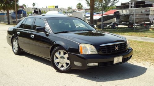 2004 cadillac deville dts , factory navigation , moonroof , bose , all black