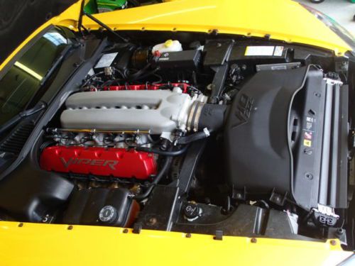 2005 Dodge Viper SRT-10, Yellow, convertible, V10, sports car,, image 4