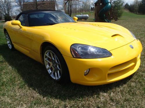 2005 Dodge Viper SRT-10, Yellow, convertible, V10, sports car,, image 13
