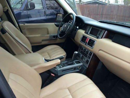 2003 Land Rover Range Rover HSE Sport Utility 4-Door 4.4L TAN INTERIOR, image 4