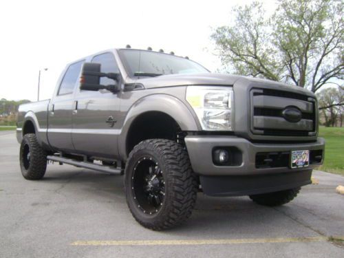 2014 FORD F250 LARIAT FX4 CREW CAB 4" LIFT NAVIGATION SUNROOF 5th WHEEL PREP, image 4