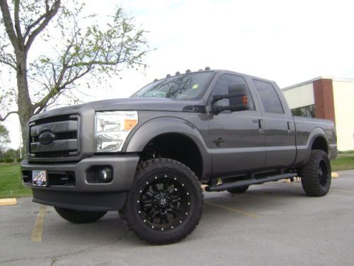 2014 FORD F250 LARIAT FX4 CREW CAB 4" LIFT NAVIGATION SUNROOF 5th WHEEL PREP, image 50