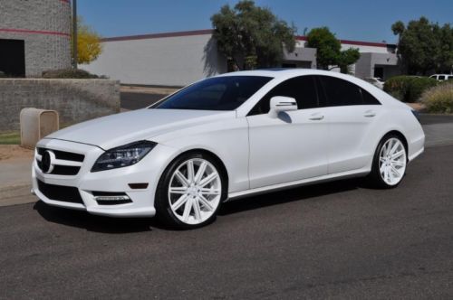 2012 cls550 matte white wrap, 20&#034; vossen,  premium pack,  100k warranty