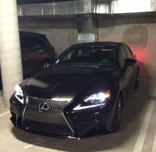 Black saden f-sport lexus is 2014