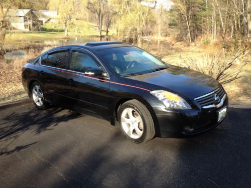 2007 nissan altima se 3.5l black on black leather