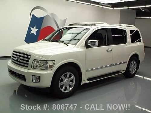 2006 infiniti qx56 sunroof nav rear cam dvd 8-pass 75k texas direct auto