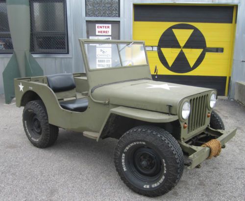World war ii 1942 vtg ford gpw/willys mb(cj2/3a) us army/military mash type jeep