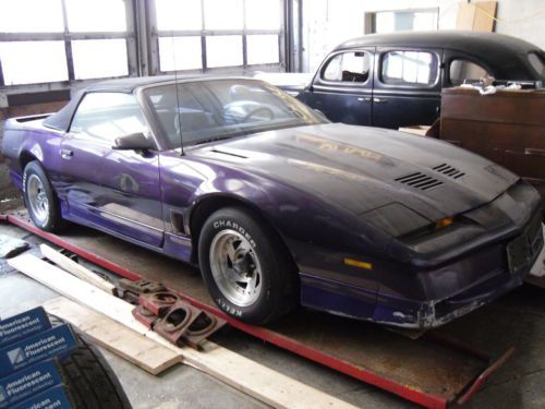 &#034;no reserve&#034; rare 1988 pontiac trans am convertible firebird tpi v8