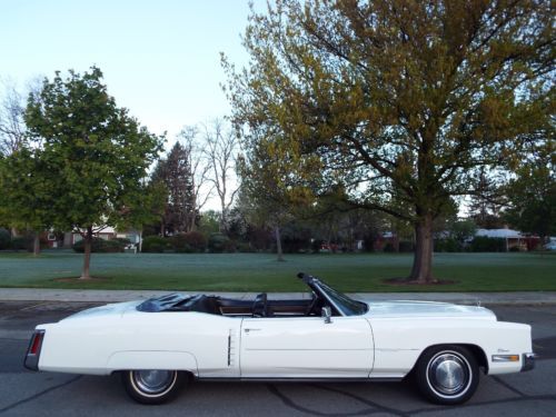 Beautiful 1972 cadillac fleetwood eldorado convertible 44k actual miles 2 owner!