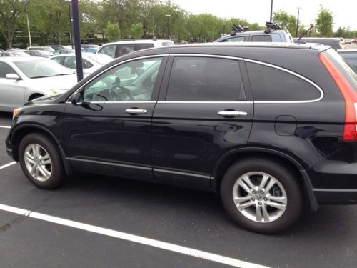 2010 black honda cr-v ex-l sport utility 4-door 2.4l