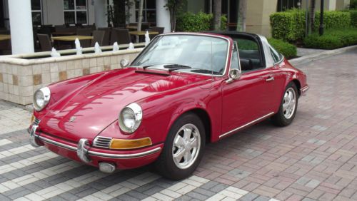 1969 porsche 912 targa. red with black. excellent condition. california car!!!