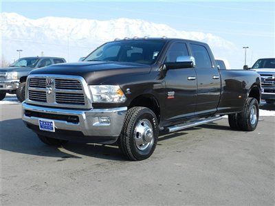 Crew cab dually laramie 4x4 leather cummins diesel nav heated seats clean truck
